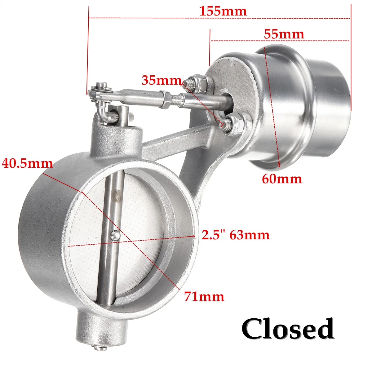 2," клапан управления выхлопом из нержавеющей стали набор Вакуумный привод открыть/закрыть стиль