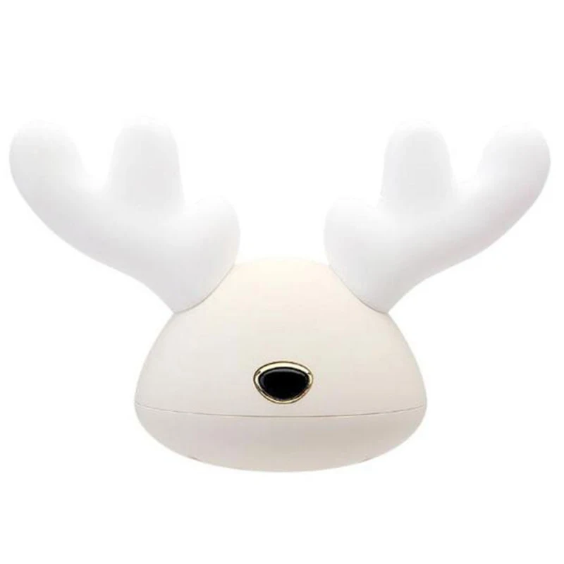 

Cute Deer Pat Light Nightlight Silicone Led Charging Night Lights Colorful Atmosphere Bedside Lamp Kids Toy Gifts Room Decor S