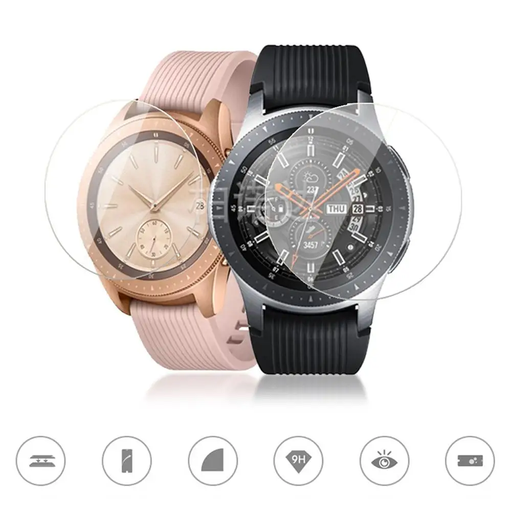 2 шт 2.5D Закаленное стекло Защитная пленка для экрана samsung gear S3 Galaxy Watch 42 мм/46 мм