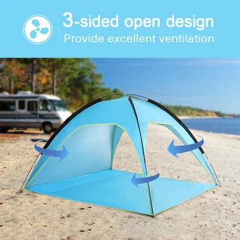 

Lightweight Outdoor Sunshelter 2 Person Beach Tent Sun Shade Canopy UV Sun Shelter Fishing UV Protection Camping Tent 2019