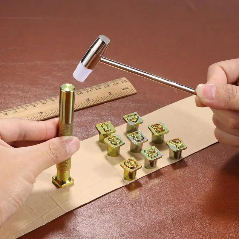 

26pcs Steel Printing Punch Alphabet Letter Stamp Set Metal Leather Tools Professional Leather Printing Tools Leathercraft