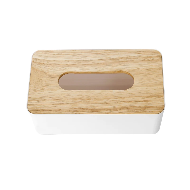  Removable Tissue Boxes Napkin Holder Wooden Cover Paper Handkerchiefs Car Home Dining Table Kitchen