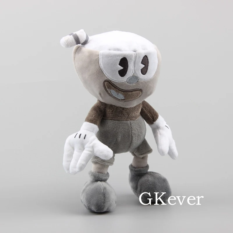 Черно белые плюшевые мягкие игрушки Cuphead 10 дюймов 25 см детские куклы|Персонажи