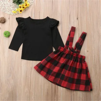 0 4years Baby Girl Clothes Suits Princess Christmas Kids Girls Outfits Fall Winter T Shirt
