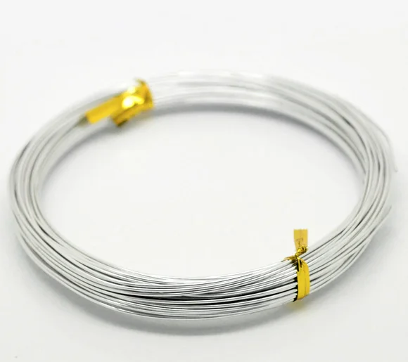 

Lovely Silver Plated Aluminum Wire Jewelry Making 1mm, sold per lot of 5 Roll(5x20M) (B17785)