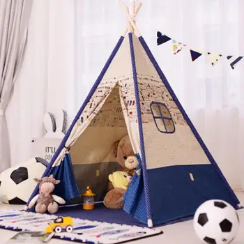 

Children Tents Portable Folding Game House Indoors Indian Tents Kids Outdoor Baby Castle Kindergarten Triangle Kids Gift