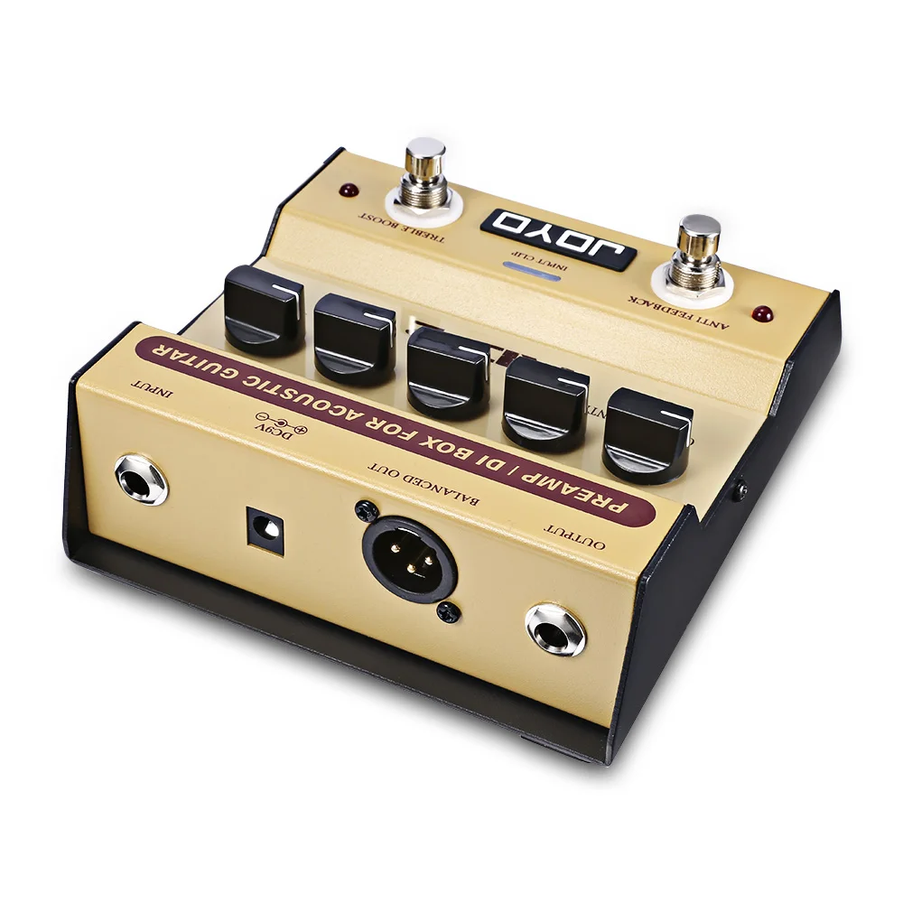JOYO AD - 2 Electric Guitar Pedal Preamp DI Box Effect Pedal With Basic Tone Control Function For Acoustic Guitar JOYO AD - 2 Electric Guitar Pedal Preamp DI Box Effect Pedal With Basic Tone Control Function For Acoustic Guitar