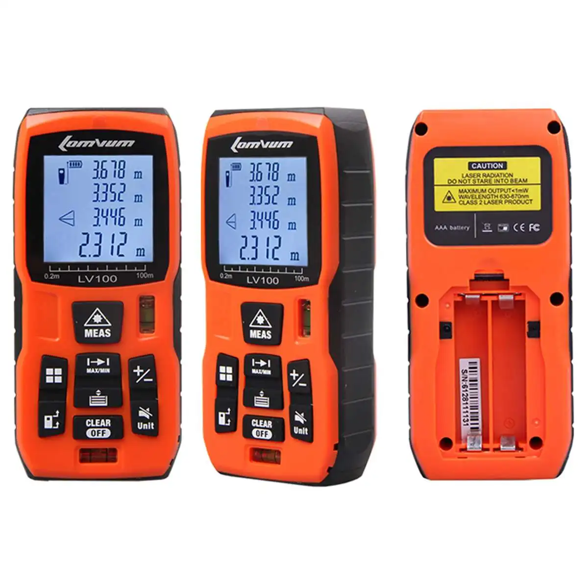 LOMVUM 40m 50m 60m 80m 100m Laser Rangefinder Digital Distance Meter with Rechargable Batteries+Charger LOMVUM 40m 50m 60m 80m 100m Laser Rangefinder Digital Distance Meter with Rechargable Batteries+Charger
