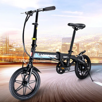 

Electric Scooter For Adults Two Wheels Electric Bicycle 14 Inch 250W 36V Red/White/Black Folding Electric Bike Seat