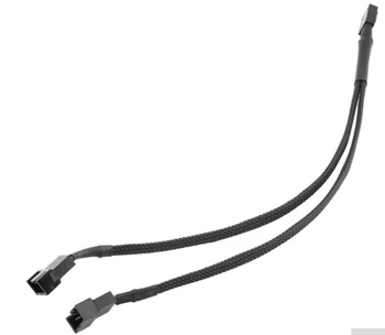 

100pcs 30cm 4Pin PWM Splitter 4-pin Female to 4-pin+3-pin male FAN Cable for CPU and Pc Case fans