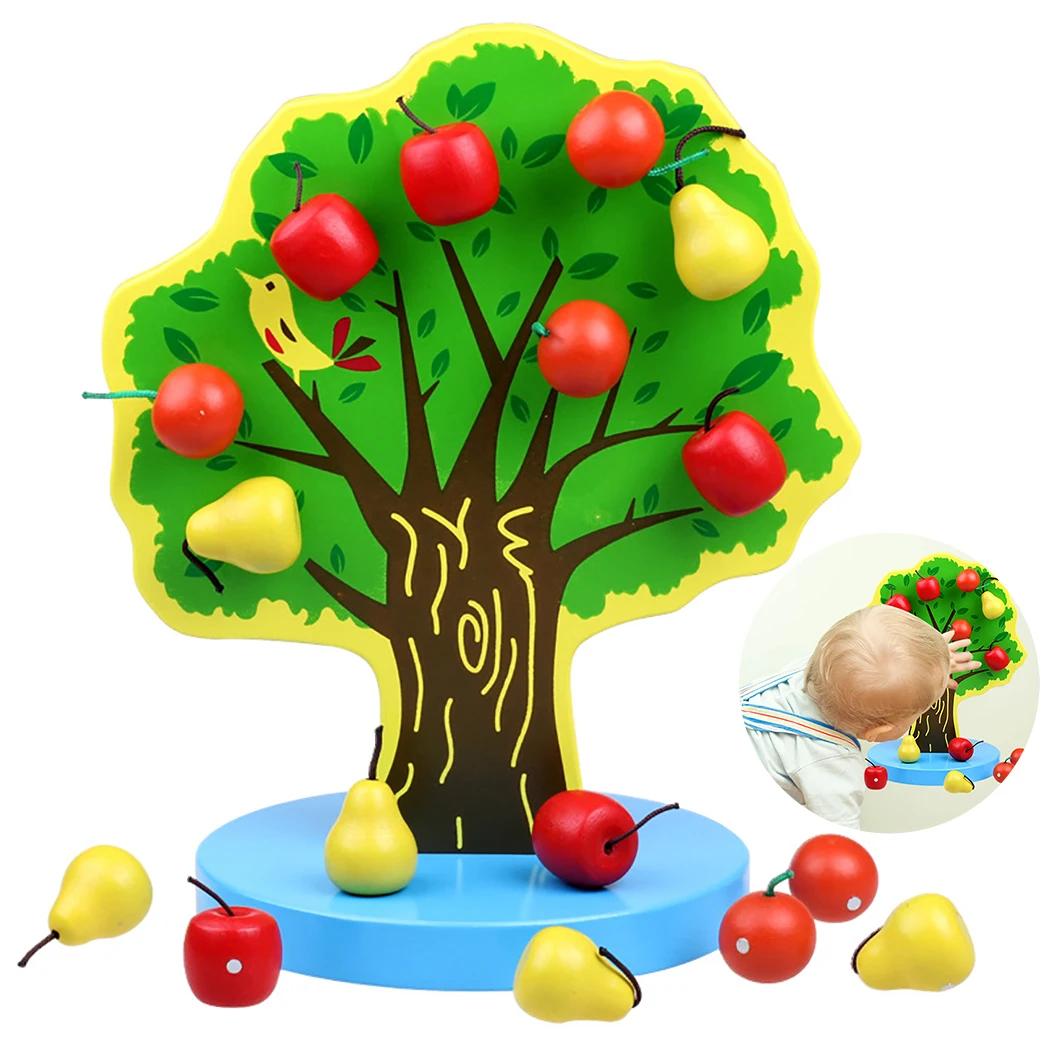 Детская развивающая игрушка DIY яблоня забавная обучающая игрушка ранняя обучающая игрушка Детские деревянные игрушки