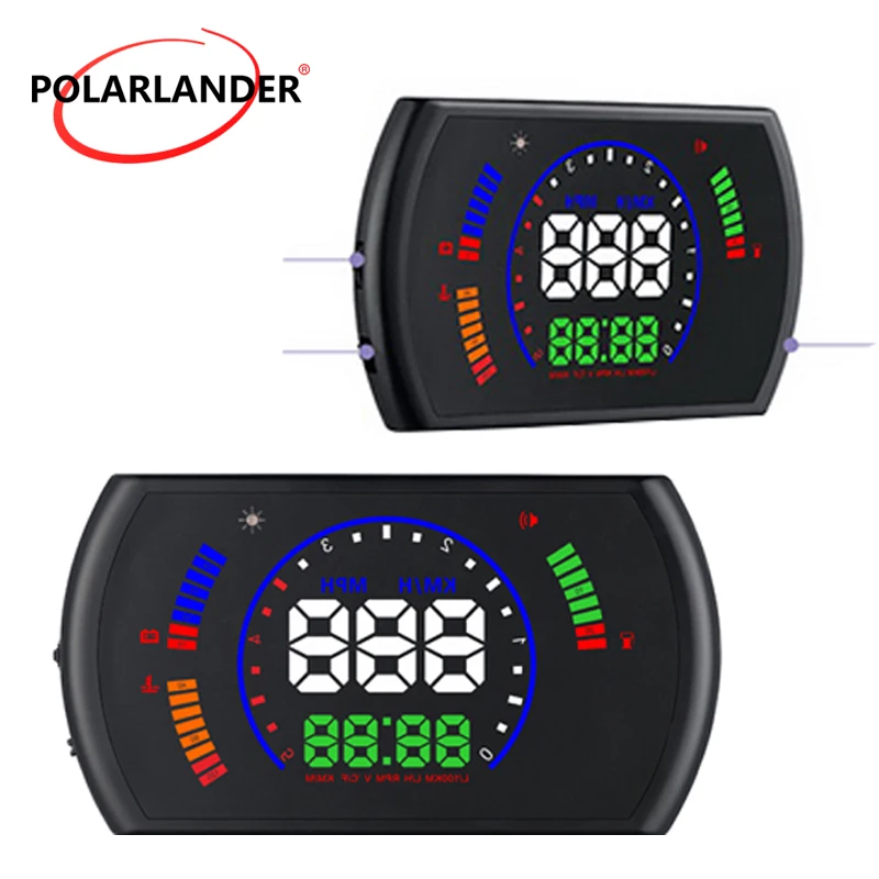 5.8'' Head Up Display Driving Data Speedometer Windscreen Projector Car HUD OBD2 | Автомобили и мотоциклы