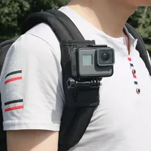 Спортивная камера рюкзак Крепление на 360 градусов поворотный для Yi Gopros Hero7 6 5 4 Экшн камера аксессуары FPV запчасти
