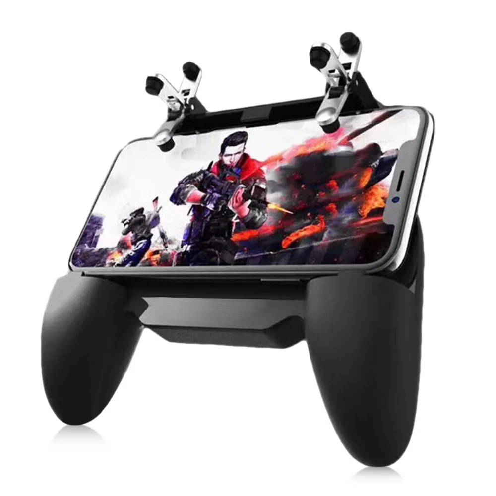  PUBG Mobile Controller Gamepad Trigger L1R1 Shooter Joystick Grip with Extended Handle Cooling Fan 