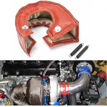 

High quality Red Turbo Charger Heat Wrap Cover Blanket Heat Shield For T3 T4 T25 T28 GT25/28 Barrier Turbocharger Cover Wrap