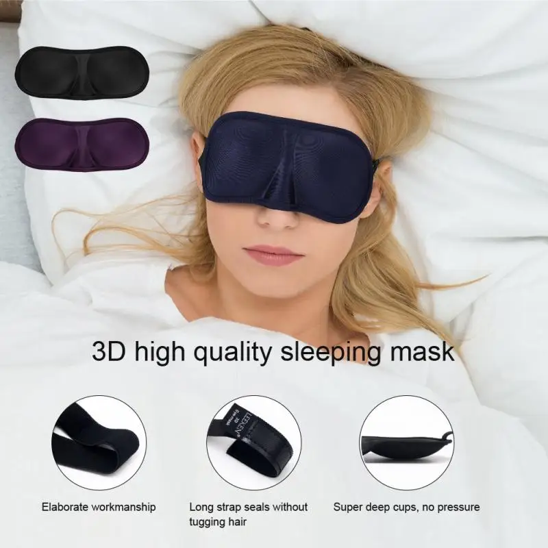 

3D Ultra-Soft Sleep Mask Breathable Eyeshade Cover Sleeping Blindfold Eyepatch Health Care