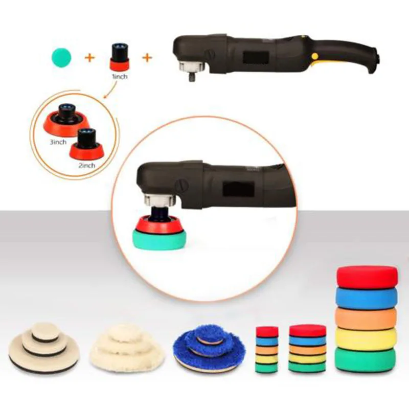 

29 * Buffing Detailing Polishing Pad Kit Mix Size W/ M14 Thread For Rotary Tools