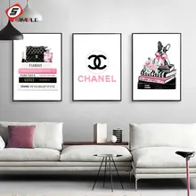 Fashion Women Bag Posters and Prints Vogue Books Wall Art Canvas Painting Calligraphy Modern Dog Picture for Living Room Decor Fashion Women Bag Posters and Prints Vogue Books Wall Art Canvas Painting Calligraphy Modern Dog Picture for Living Room Decor