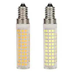 Alloet E14 136 SMD 2835 Светодиодный керамическая для зерен лампочки затемнения галогенные заменить лампу D18mm X H86mm/0,71X3,39