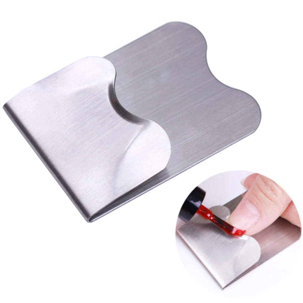 

1Pc Easy French Nail Line Edge Guide Tool Trimmer French Manicure Nail Art Stainless Steel Accessory