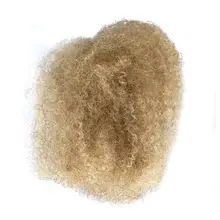 Плотно афро кудрявый натуральные волосы 4 Связки, 1 унц. каждый. Натуральный цвет для наращивания, идеально подходит для изготовления дредов и заколки для волос