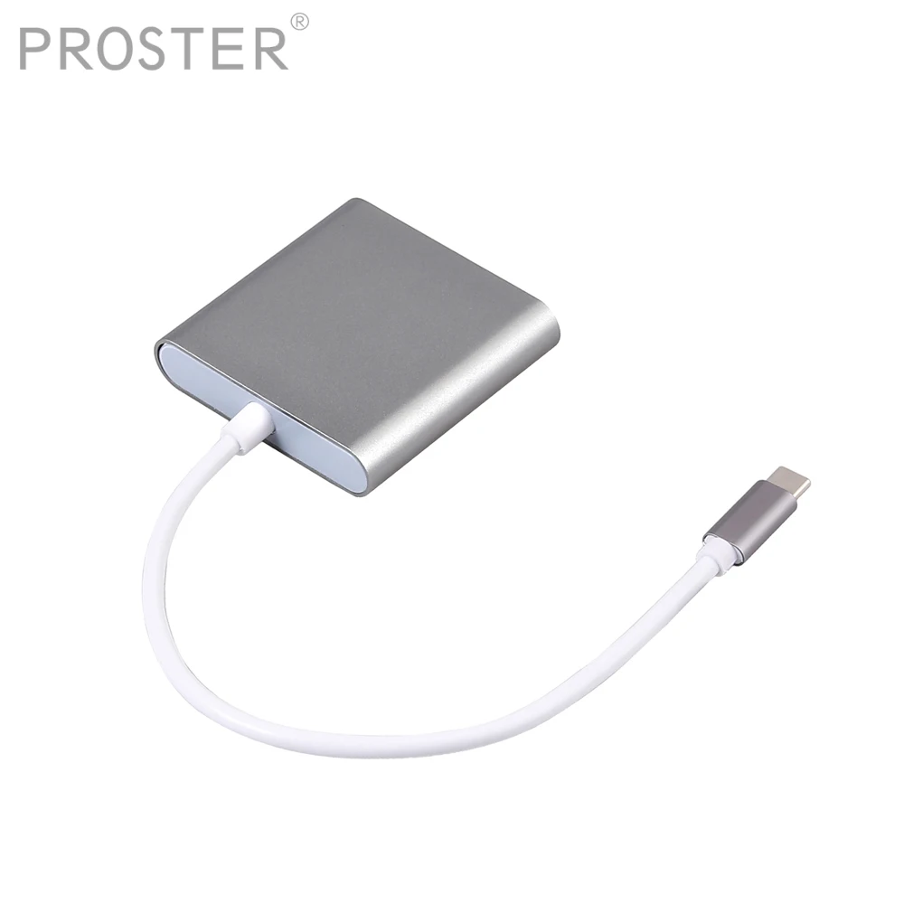 

Proster Multi-in-1 Type C to CF SD TF Camera External Multi Card Reader for Macbook Pro Air OTG USB-C Devices Super Speed
