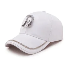 Tide корейский вариант уличные Угловые карнизы солнцезащитная Кепка для девочек Летняя ручная дрель D письмо бейсбольная кепка