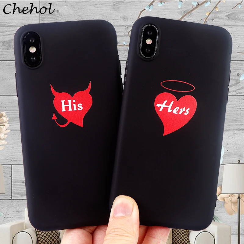 Couple Phone Cases for IPhone X XS MAX XR 8 7 6 S Plus Case Fashion Shell Soft Silicone Fitted Mobile Covers Accessories |