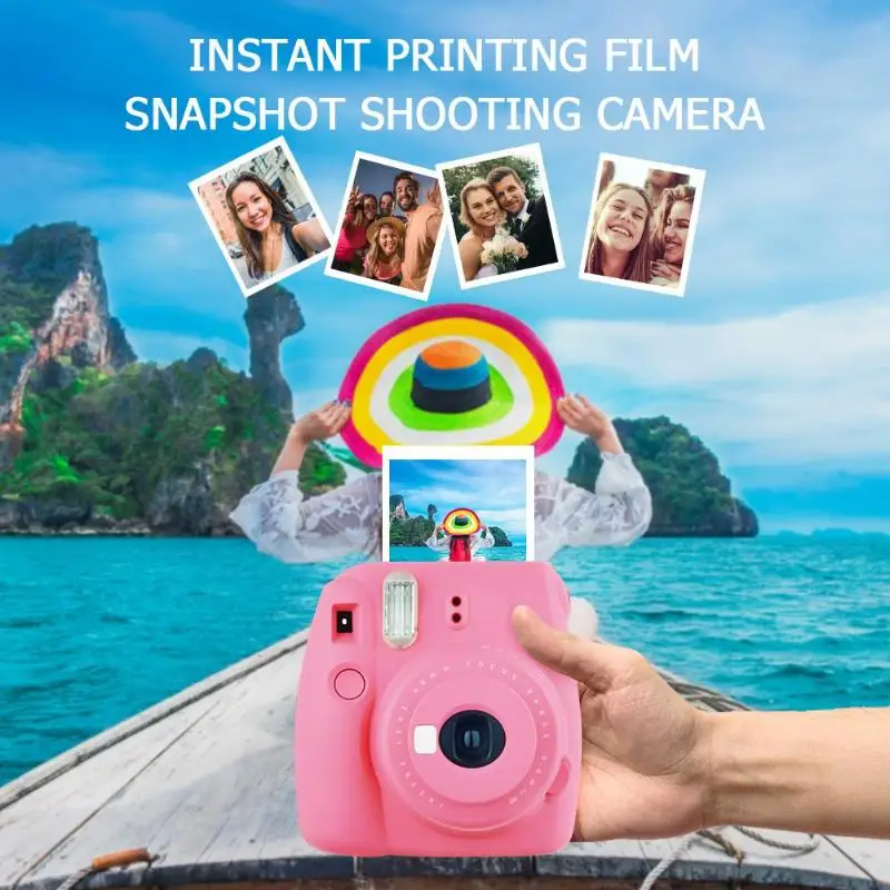 

Mini9C Plastic Instant Printing Film Snapshot Shooting Photo Camera Camcorder Recorder