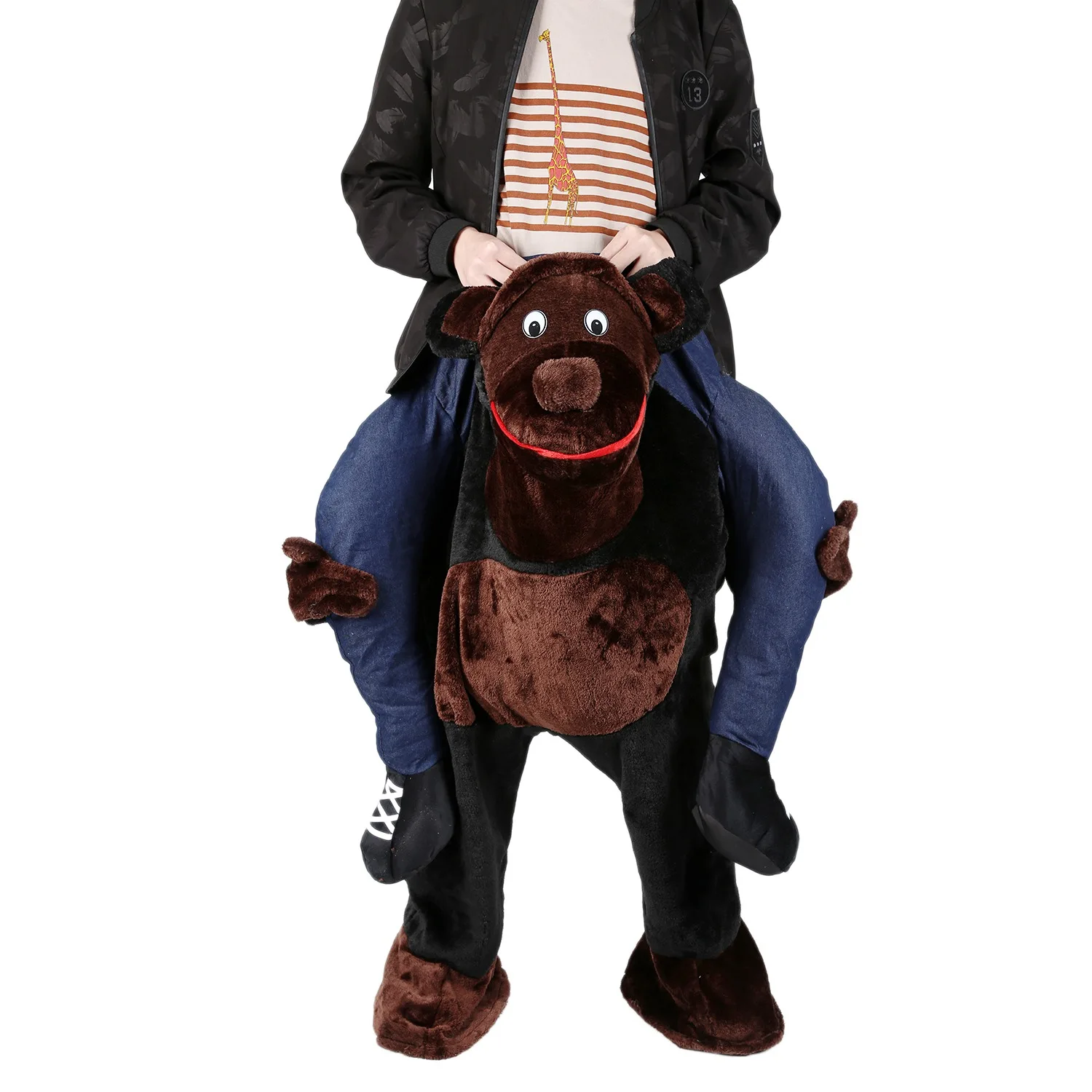 

Adult Child Novelty Ride On Me Mascot Costumes Carry Back Fun Pants Christmas Halloween Party Cosplay Clothes Horse Riding Toy