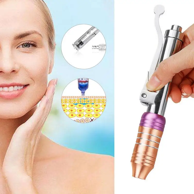 

Needle-free Injection Pen Three-line Lifting with Ampoule Head Non-invasive Syringe Injection Atomizer for Wrinkle Removal