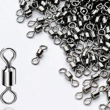 10-50PCS Fishing Swivel Sizes Solid Connector Ball Bearing Snap Fishing Swivels Rolling Stainless Steel Beads 10-50PCS Fishing Swivel Sizes Solid Connector Ball Bearing Snap Fishing Swivels Rolling Stainless Steel Beads