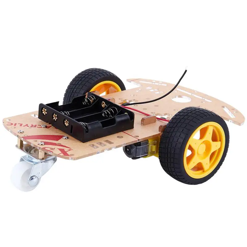 2WD Two Wheel Drive Metal Smart Robot Car Chassis Arduino DC Motor DIY USA