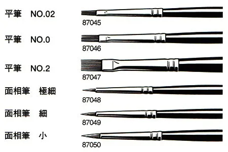 Tamiya 87047 пластиковая модель краски кисти, высокая отделка плоская кисть № 2(6 мм) краски инструменты
