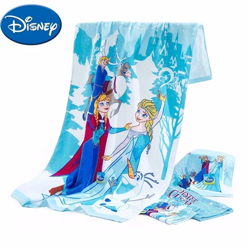 

Disney Towel Suit 3pcs/lot Cartoon Print Towels Frozen Anna Elsa Children Baby Newborn Cotton Face Bathing Towel Handkerchief