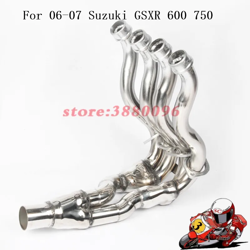 

Motorcycle Exhaust Middle pipe for 2006-2015 Suzuki GSXR 600 750 1000 without exhaust slip on full system link pipe