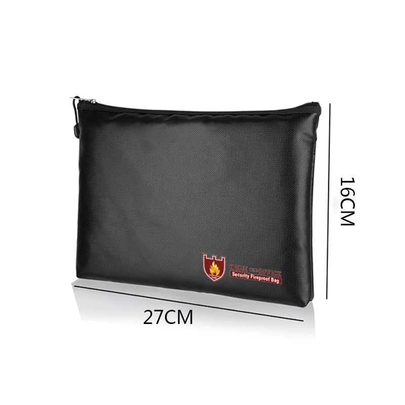 

Fireproof Fire Resistant Document Bag Safe Pouch Cash File Passport Waterproof