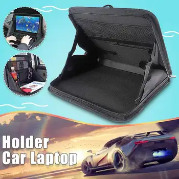 

Protable Polyester Zipper Black Travel Car BackSeat Laptop Holder Bag Case Back Seat Mount Table Work Desk Organizer Case