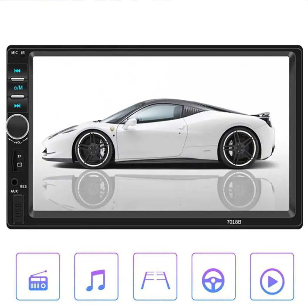7 ''Bluetooth автомобиля MP5 плеер 2 Din Авто FM Радио сенсорный экран TF USB громкой связи Автомобильная стереовидеоаппаратура Аудио мультимедийный