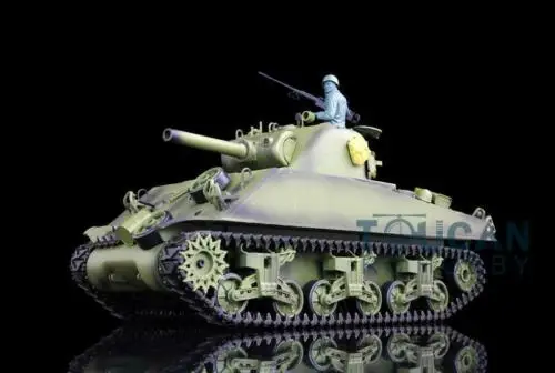 

2.4G Henglong 1/16 Scale 6.0 Generation Infrared Battle Plastic Version M4A3 Sherman RTR RC Tank Model 3898