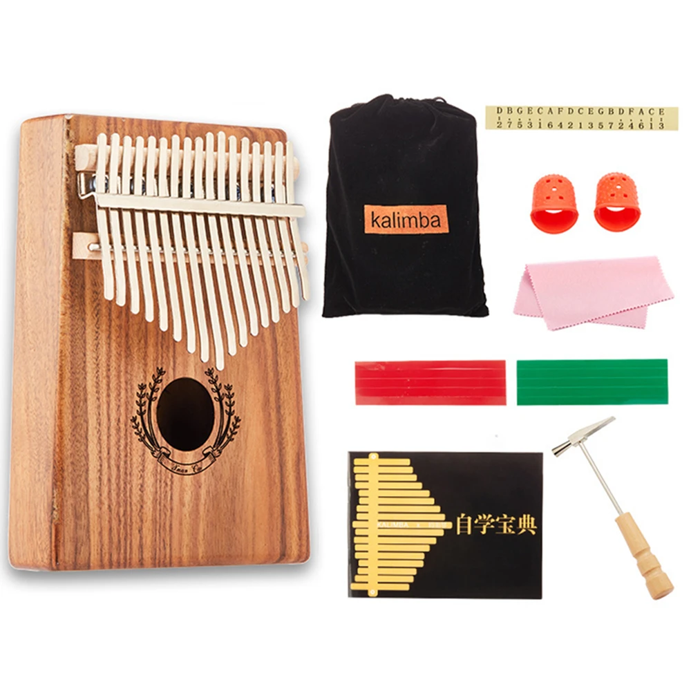 

17 Key Kalimba Thumb Piano 17 Keys Mbira Kalimba Acacia Wooden Percussion Keyboard Instrument Musical Gift For Begginers