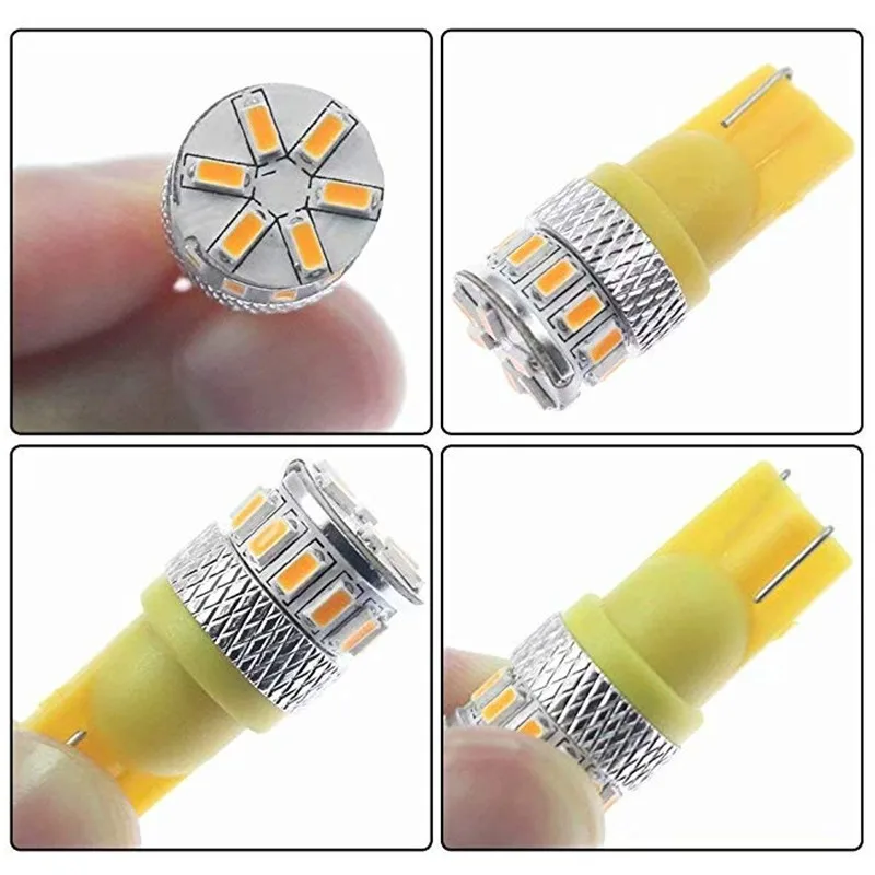 20 шт. w5w LED T10 светодиодный шина Canbus 18SMD 3014 стояночные огни сигнал поворота