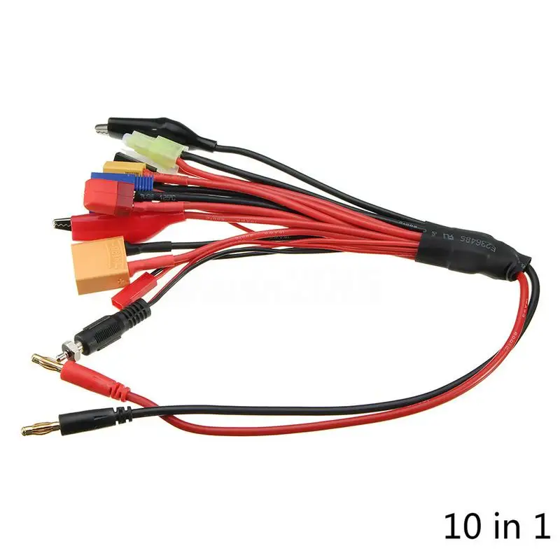 8/10 In 1 Lipo Battery Charger Multi Charging Plug Convert Cable For RC Car For Rechargeable Battery-powered Aircraft Model