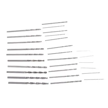 

28Pcs Mini Micro HSS4241 Twist Drill Bit Set Metric Sizes 0.3-3.0mm for PCB Crafts Thin Aluminum Iron Sheet Plastic