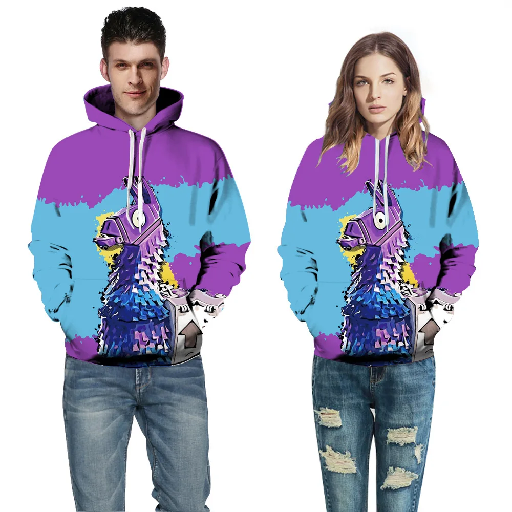 

2018 Newest Print 3d Hooded Pullovers Full Sleeve Winter Autumn Hoodies Sporting Tracksuits Couplewear Women/men Sweatshirts