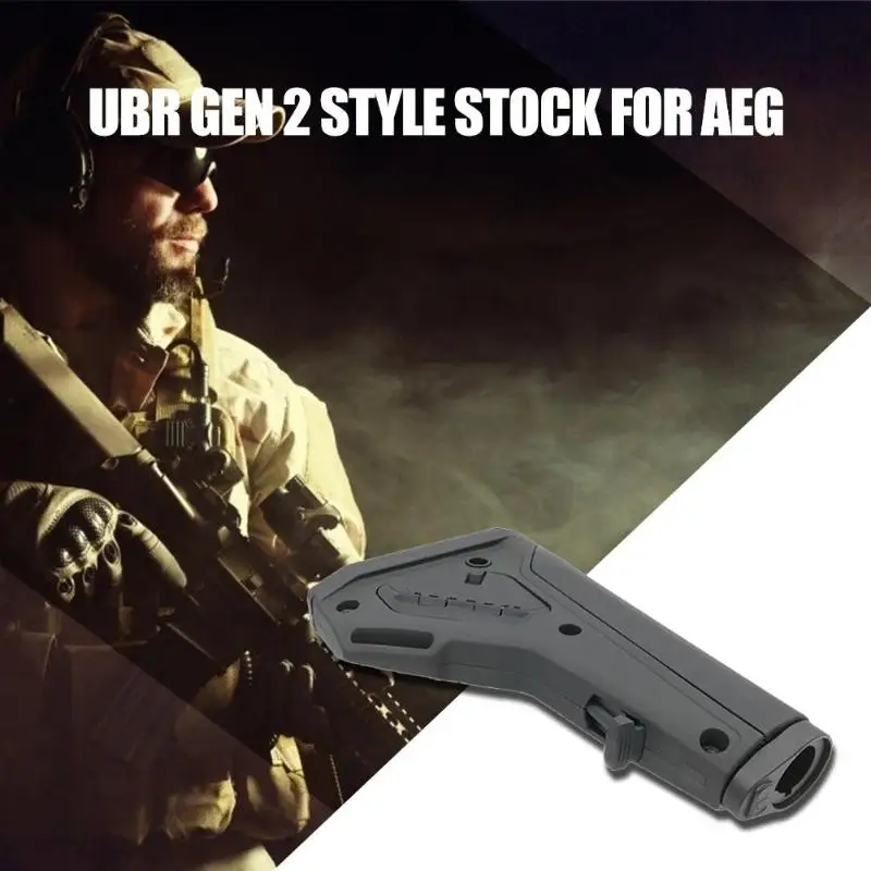 

Shoulder Stock for 14mm Negative AEG Game Toy Modification Accessories Suitable for 14mm Negative AEG Black Color Hot Sale