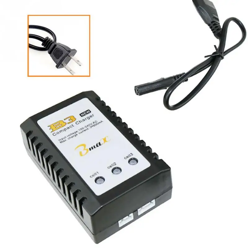 

US/EU Plug B3 7.4V 11.1V Lithium Battery Charger 2S-3S Cells For RC Drone Quadcopter