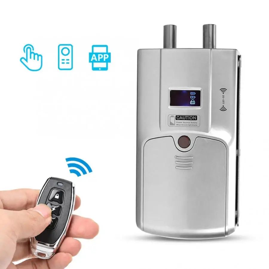 

Hot WAFU Concealed Electronic Door Lock Wireless Remote Control Home Security Lock