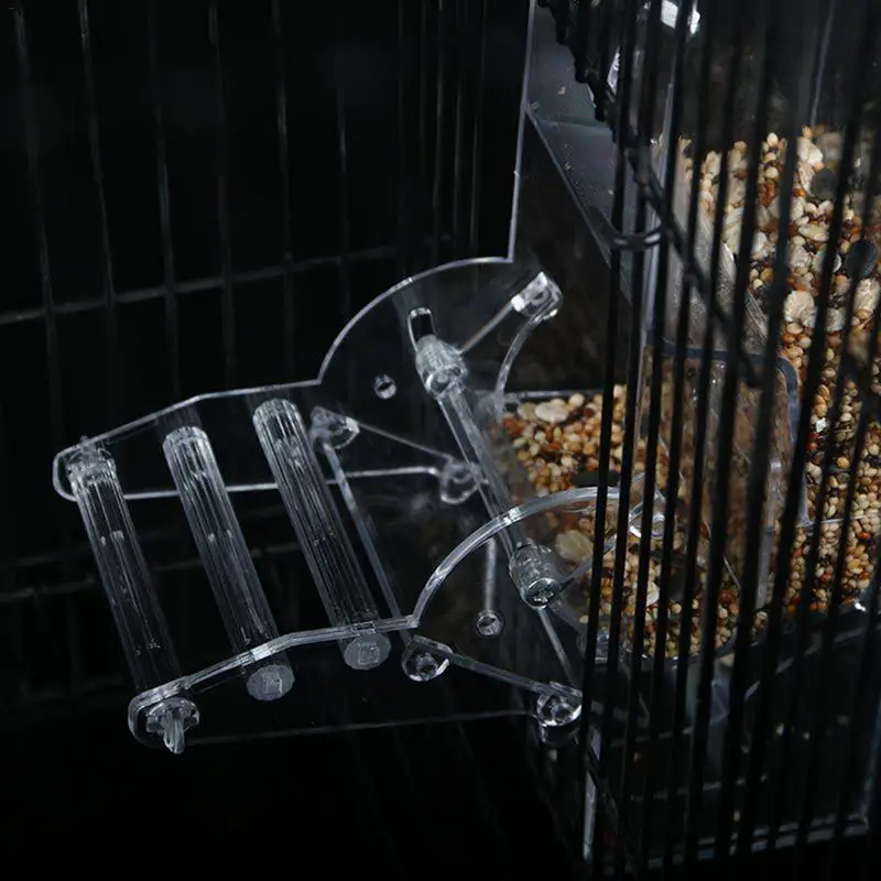 Акриловая автоматическая кормушка для попугаев, устройство для кормления домашних животных-контейнер для семян, клетка для птиц, аксессуары для попугая, канарейки