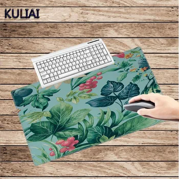 

XGZ DIY Green Eye Protection 300X800X3MM XL Rubber Anti-Slip Mouse Pad Home Office Desktop PC MousePad Bluetooth Keyboard Mat